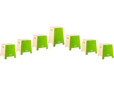 Stackable Classroom Cajon Group Rhythm Set - 7 pcs