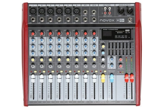 Novox M10P Powered Audio Mixer
