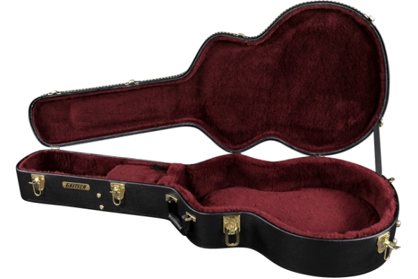 Gretsch Guitars G6241 16" Deluxe Hollow Body Electric Hardshell Case Black
