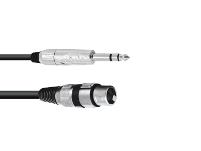 Adaptercable XLR(F)/Jack stereo 2m bk
