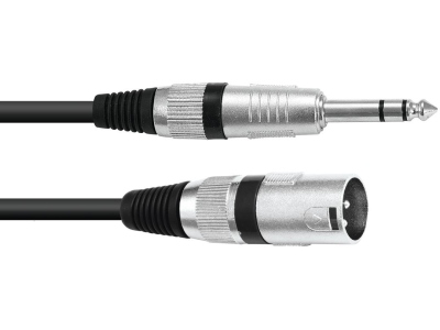 Balanced Audio XLRm - TRS 5m