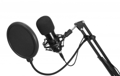 OMNITRONIC BMS-1C USB Broadcast Microphone Set Omnitronic BMS-1C USB Condenser Broadcast Microphone Set
