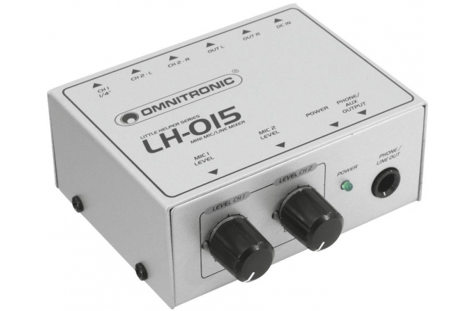Omnitronic LH-015 2-Channel Mic/Line Mixer
