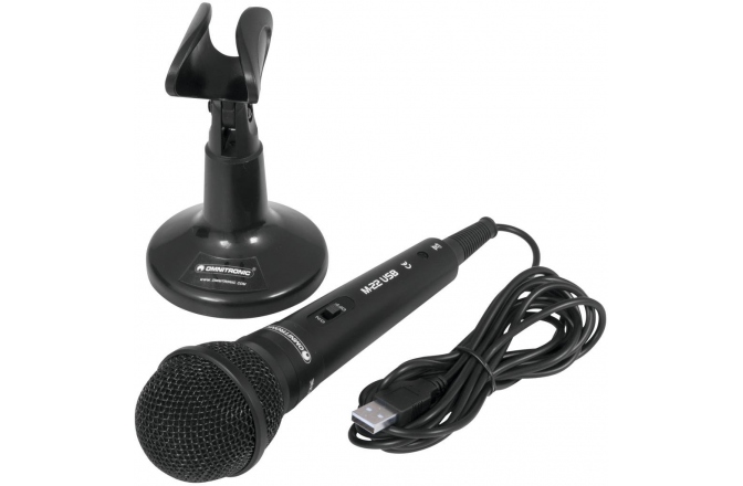 OMNITRONIC M-22 USB Dynamic Microphone Omnitronic M-22 USB Dynamic Microphone