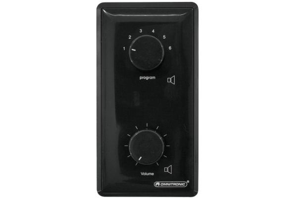 PA Vol Contr/Prog Select 10W mono bk PA Vol Contr/Prog Select 10W mono bk