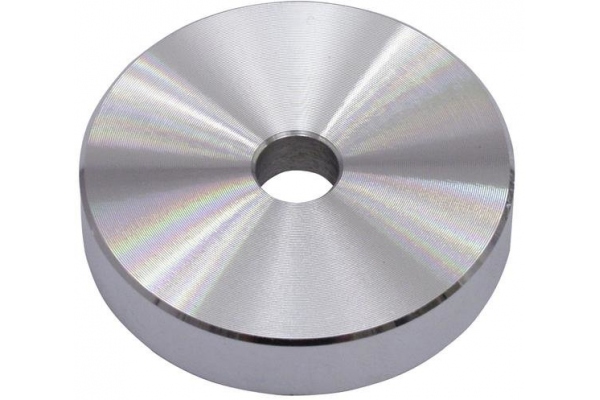 Puck Single Center Piece Aluminum silver