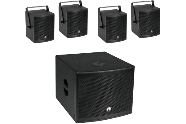 Set -12A Subwoofer activ + 4x MOLLY-6 Top negru Set -12A Subwoofer activ + 4x MOLLY-6 Top negru