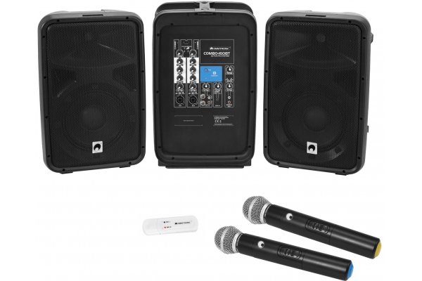 Set COMBO-160BT active PA system + UWM-2HH USB Wireless mic set