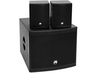 Set MOLLY-12A Subwoofer active + 2x MOLLY-6 Top 8 Ohm, black