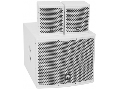 Set MOLLY-12A Subwoofer active + 2x MOLLY-6 Top 8 Ohm, white