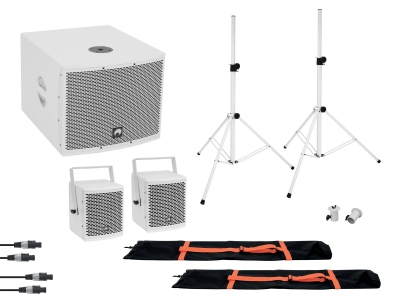 Set MOLLY 2.1 Active System Sub + 2x Top + Accessories, white