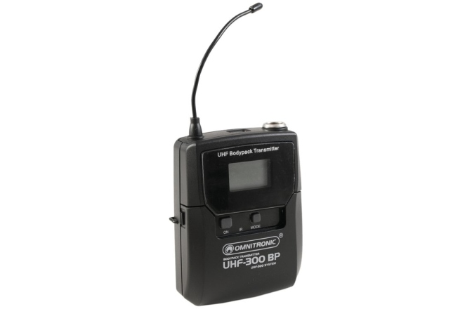 OMNITRONIC UHF-300 Bodypack 823-832/863-865MHz Omnitronic UHF-300 Bodypack 823-832/863-865MHz