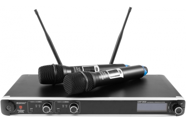 UHF-302 2-Channel Wireless Mic System 823-832/863-865MHz