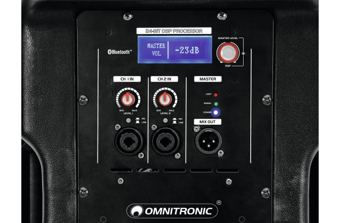 OMNITRONIC XKB-212A Omnitronic XKB-212A 2-Way Speaker, active, DSP