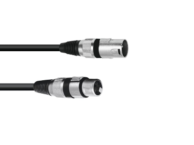 XLR cable 3pin 0.2m bk