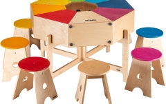 Opt Cajonuri Îmbinate Circular Nino Percussion Classroom Cajon Group Rhythm Set