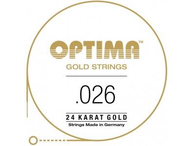 Gold strings round wound D4 .026w