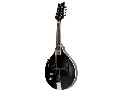 A-Style Series Mandoline 8 String Lefty - black + Gigbag and Strap
