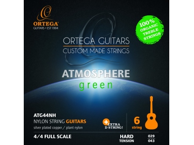 AGS Guitar Strings Organic Nylon Treble - Hard + Extra D String