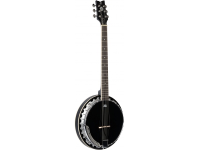 B-Gtrade  Banjo Raven Series 6-String inclusive Gigbag - BK - Black