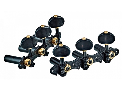classic tuning machines set - black hw / black tubes deluxe