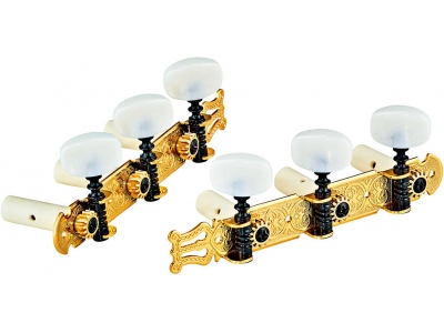 Classic Tuning Machines Set - Gold HW / White Tubes Standard