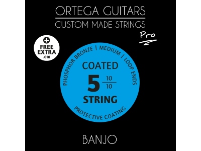 CMS Pro for Banjo 5 String - Medium / free Extra 10th String / Phosphor Bronze .010/.10