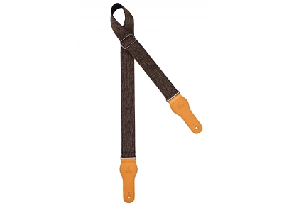 cotton ukulele strap - coal colored