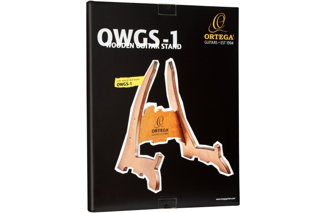 Ortega Guitar Stand Layered Birch Wood Dark Brown