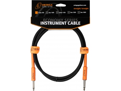 Instrument Cable - 1,5m/5ft. Black Tweed, STRAIGHT/STRAIGHT, Economy Series