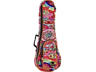 Keiki Designer Concert Ukulele Bag Peace '68KUB-68-CC