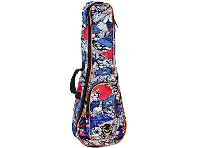 KEIKI Gigbag for Concert Ukuleles with Shoulder Straps - Samurai