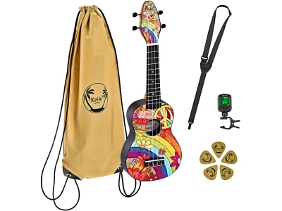 Keiki Ukulele Pack Soprano Peace '68 K2-68
