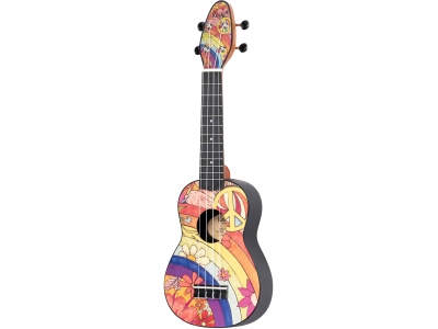 Keiki Ukulele Pack Soprano Peace '68 Left Hand