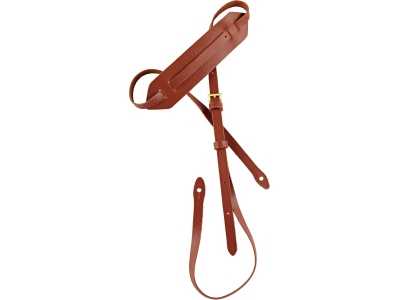Mandolinstrap Leather with Shoulderpart Brown