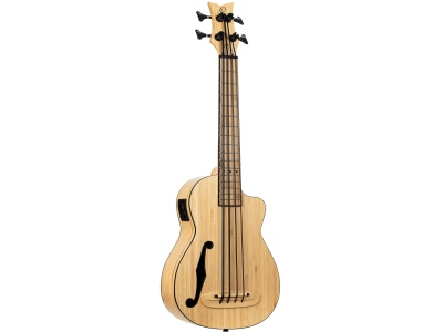 Solid Bamboo Bass Ukulele + Bag