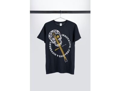 T-Shirt Skull Black L