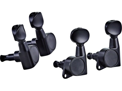 Ukulele Die-Cast, black button - Black