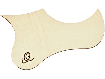 Wooden Pickguard for Ukulele - Flamed Maple for TE & BA