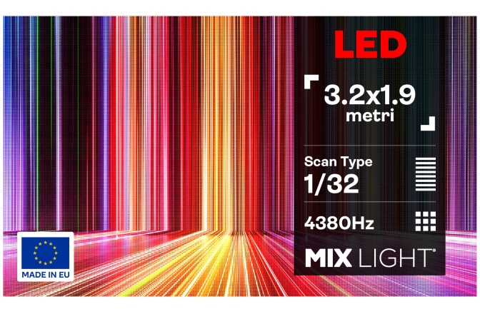 P2.5 INTERIOR Mixlight Ecran LED 3m x 2m Interior P2.5