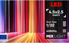 P2.5 INTERIOR Mixlight Ecran LED 4.5m x 2.5m Interior P2.5