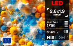 P3 EXTERIOR Mixlight Ecran LED 3m x 2m Exterior P3