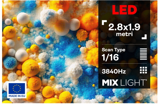 P3 EXTERIOR Mixlight Ecran LED 3m x 2m Exterior P3
