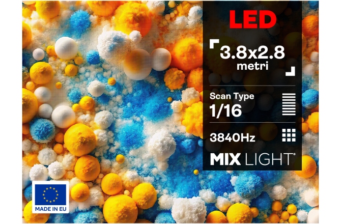P3 EXTERIOR Mixlight Ecran LED 4m x 3m Exterior P3