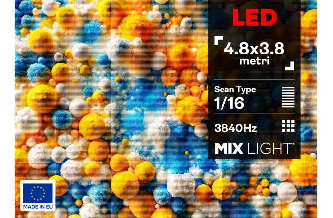 P3 EXTERIOR Mixlight Ecran LED 5m x 4m Exterior P3