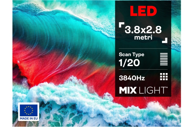 P4 EXTERIOR Mixlight Ecran LED 4m x 3m Exterior P4