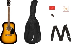Pachet Chitară Acustică Fender FA-115 Dreadnought Pack, Walnut Fingerboard, Sunburst