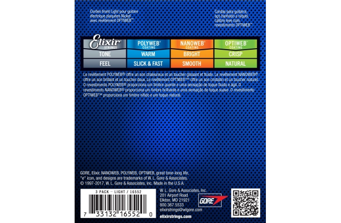 Pachet corzi Elixir 3Pack Optiweb Electric 10-46