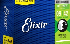 Pachet corzi Elixir 3Pack Optiweb Electric 9-42