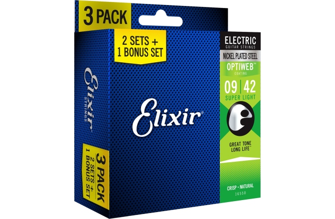 Pachet corzi Elixir 3Pack Optiweb Electric 9-42